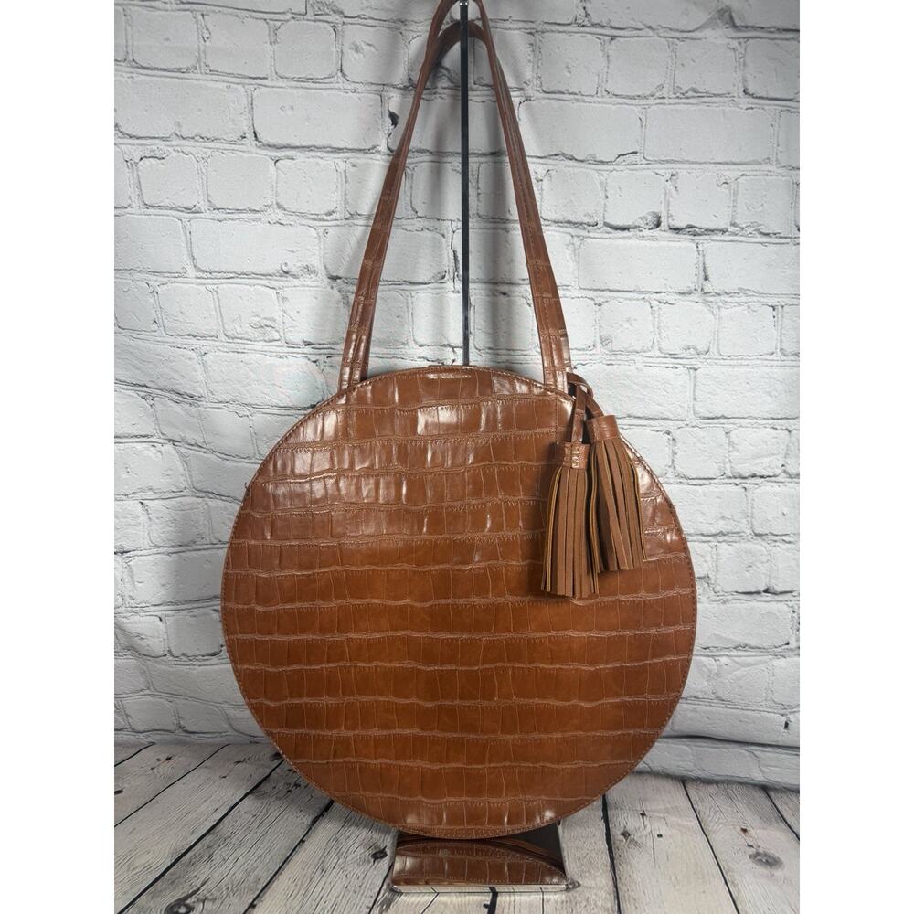 Circle Festival Western Indie Unique Shoulder‎ Bag Wristlet Set Tassel Brown - Picture 11 of 11